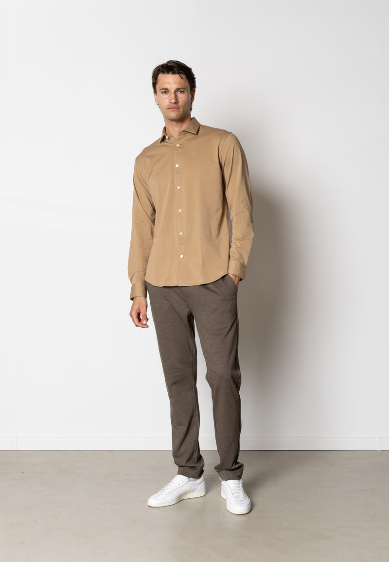 Clean Cut Copenhagen CLEAN FORMAL STRETCH SHIRT Skjorte L/S Varm Sand