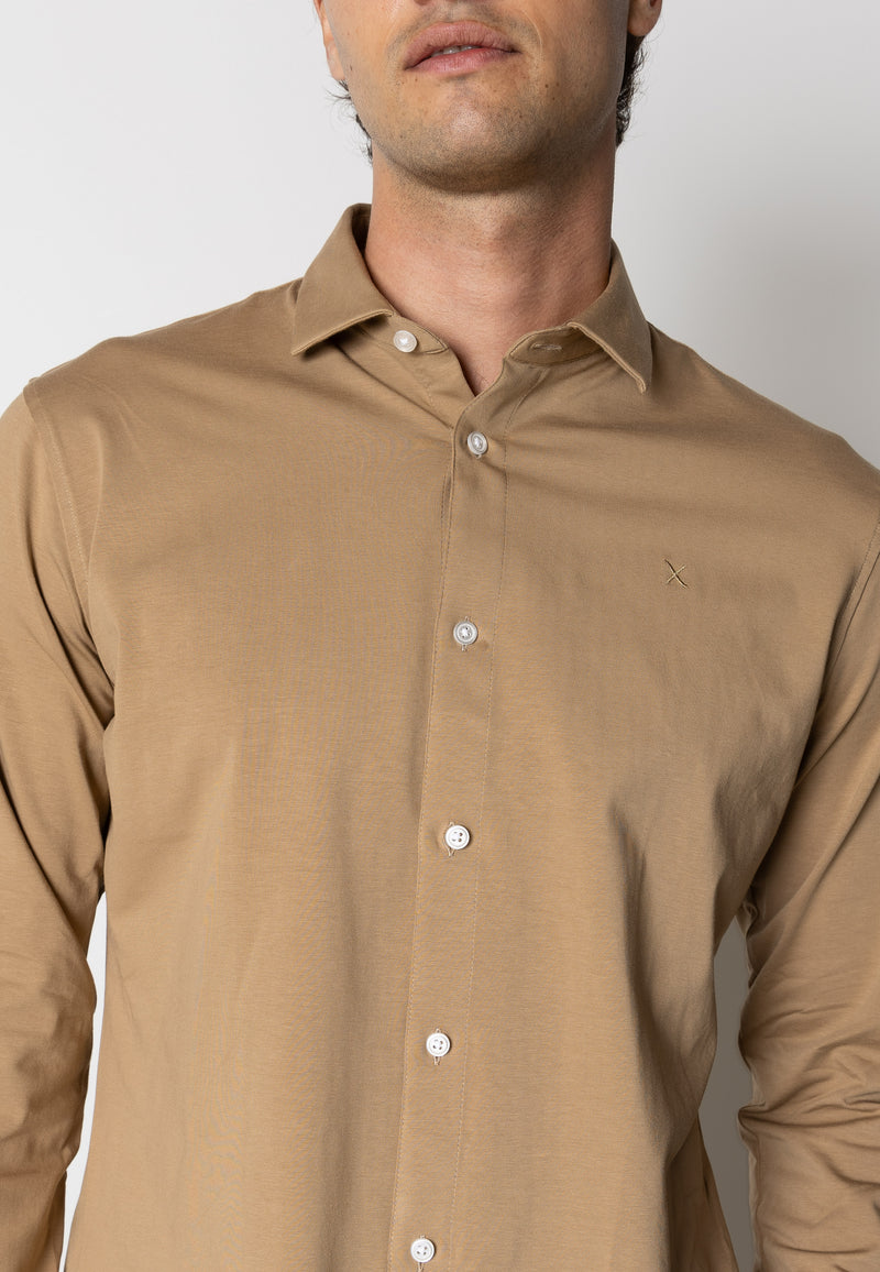 Clean Cut Copenhagen CLEAN FORMAL STRETCH SHIRT Skjorte L/S Varm Sand