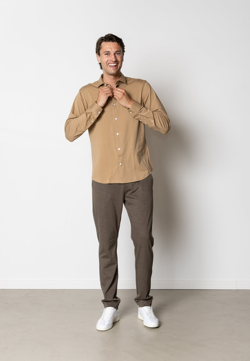 Clean Cut Copenhagen CLEAN FORMAL STRETCH SHIRT Skjorte L/S Varm Sand