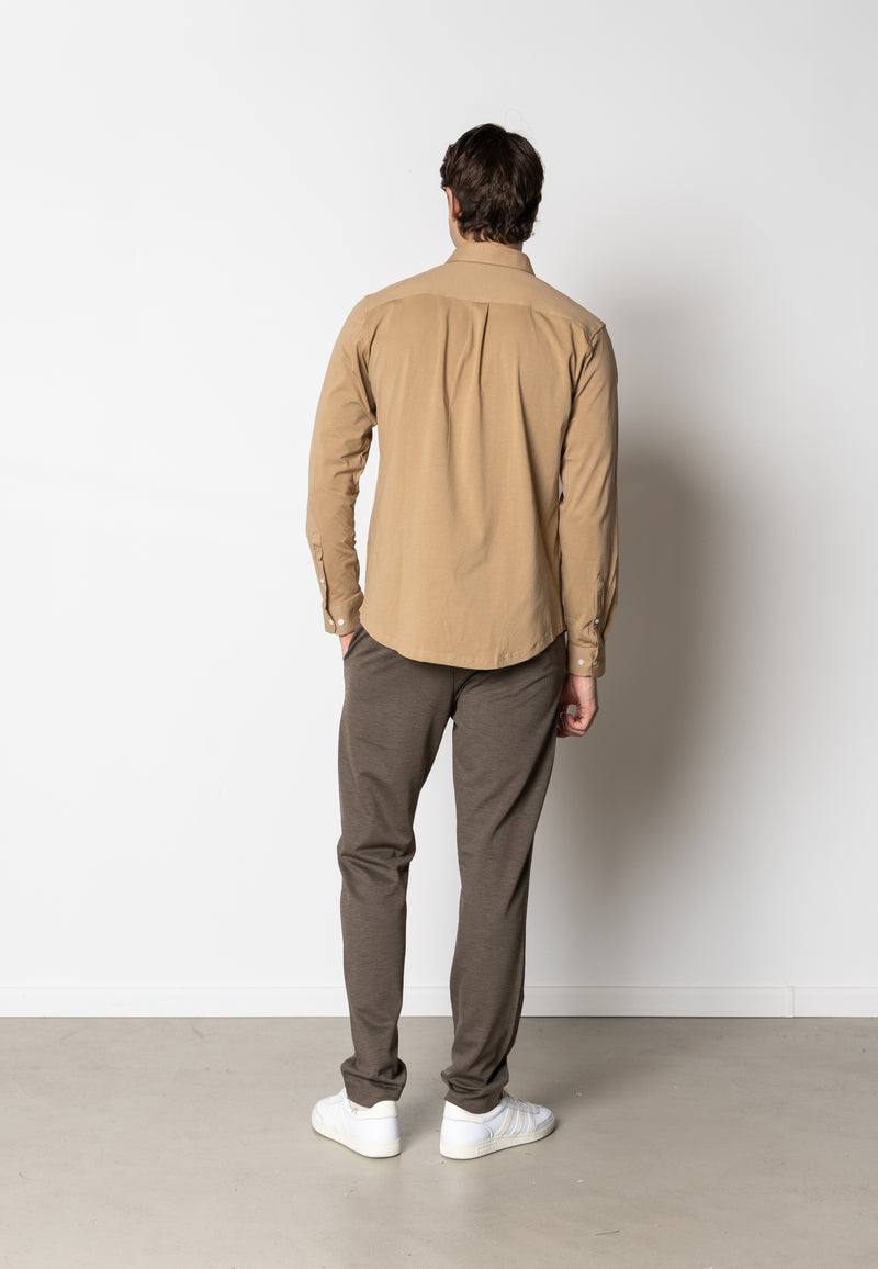 Clean Cut Copenhagen CLEAN FORMAL STRETCH SHIRT Skjorte L/S Varm Sand