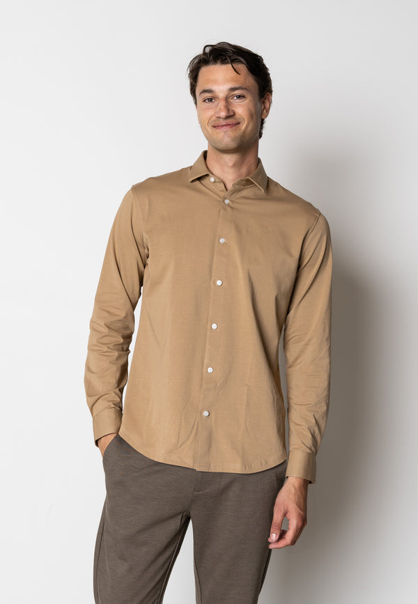 Clean Cut Copenhagen CLEAN FORMAL STRETCH SHIRT Skjorte L/S Varm Sand