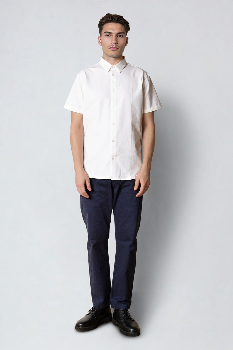 Clean Cut Copenhagen Clean formal stretch shirt Skjorte S/S Hvid