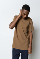 Clean Cut Copenhagen Clean formal t-shirt T-shirts S/S Brun