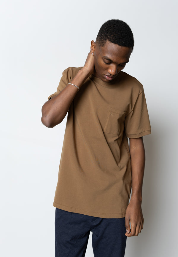 Clean Cut Copenhagen Clean formal t-shirt T-shirts S/S Brun