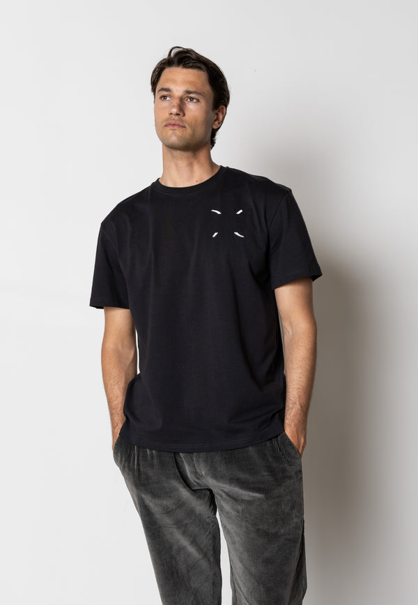 Clean Cut Copenhagen Clean organic printed t-shirt T-shirts S/S Sort