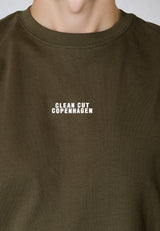Clean Cut Copenhagen Cohen logo cotton t-shirt T-shirts S/S Army