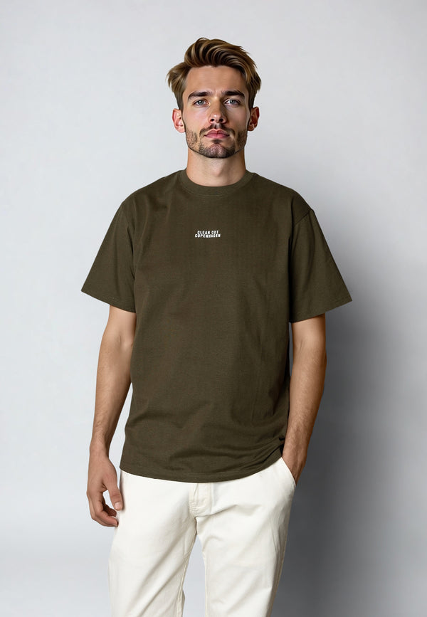 Clean Cut Copenhagen Cohen logo cotton t-shirt T-shirts S/S Army
