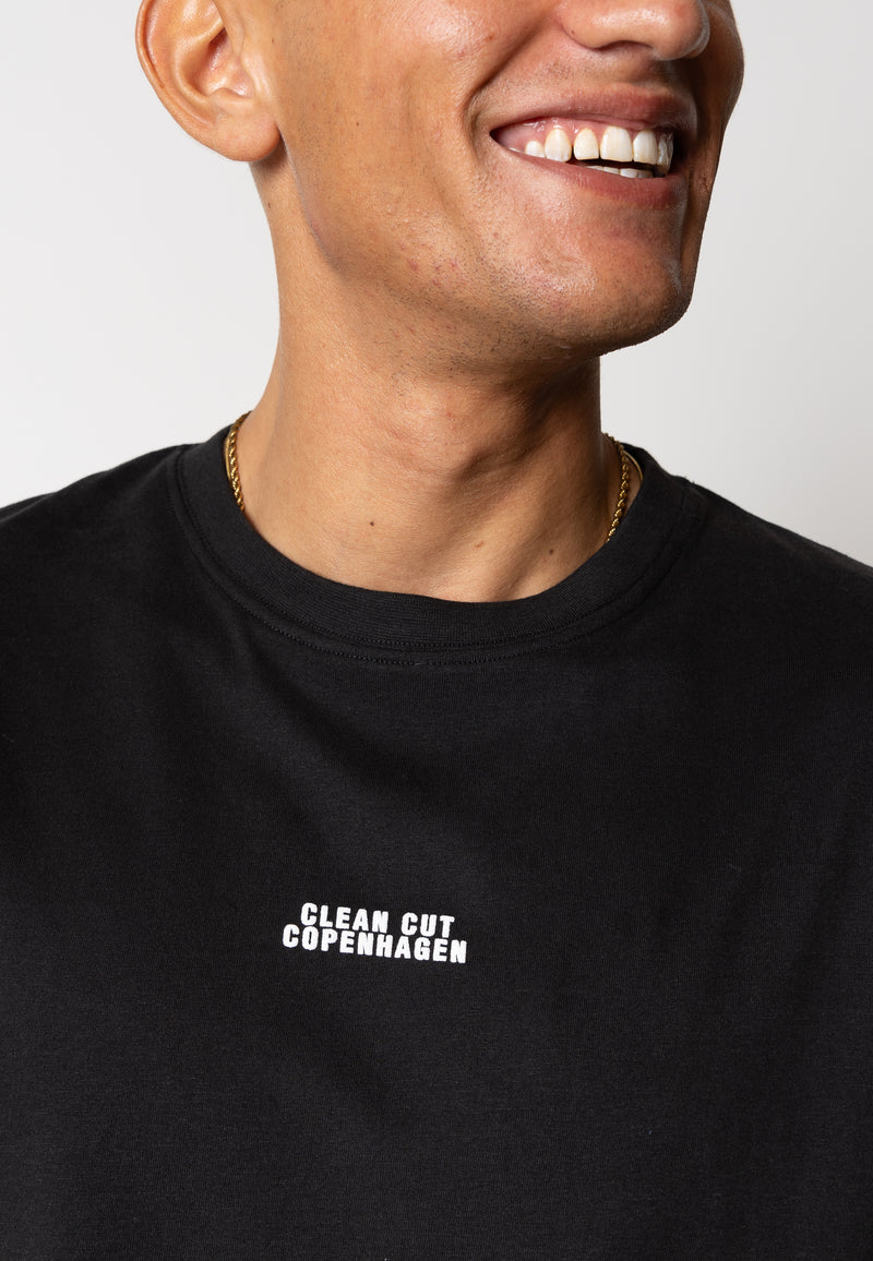 Clean Cut Copenhagen Cohen logo cotton t-shirt T-shirts S/S Sort