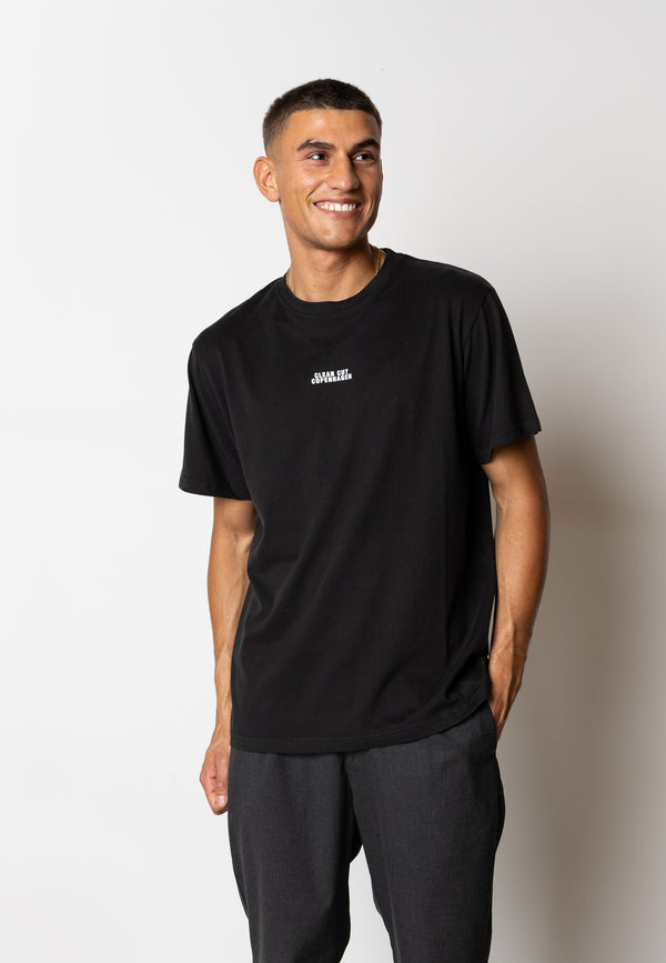 Clean Cut Copenhagen Cohen logo cotton t-shirt T-shirts S/S Sort