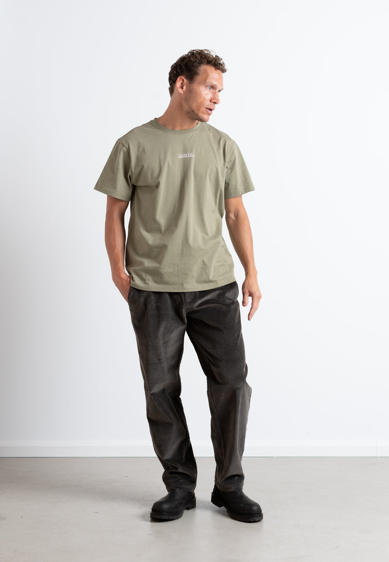 Clean Cut Copenhagen Cohen logo cotton t-shirt T-shirts S/S Støvet Grøn