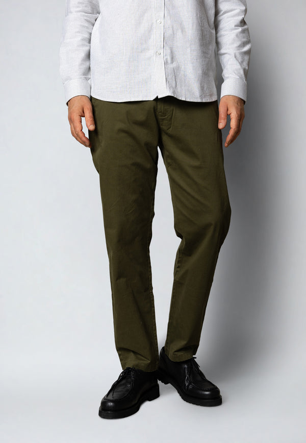 Clean Cut Copenhagen COPENHAGEN REGULAR TWILL CHINO Bukser Army
