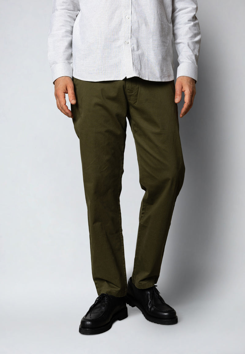 Clean Cut Copenhagen COPENHAGEN REGULAR TWILL CHINO Bukser Army