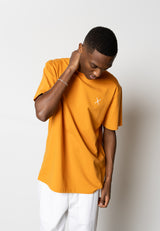 Clean Cut Copenhagen Cross organic logo t-shirt T-shirts S/S Orange