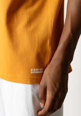 Clean Cut Copenhagen Cross organic logo t-shirt T-shirts S/S Orange