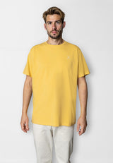 Clean Cut Copenhagen Cross organic logo t-shirt T-shirts S/S Varm Gul
