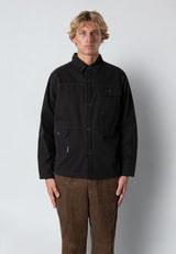 Fat Moose DERECK CANVAS OVERSHIRT Overshirts Sort