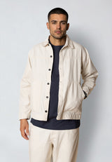 Fat Moose DERECK CANVAS OVERSHIRT Overshirts Ecru