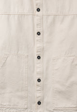 Fat Moose DERECK CANVAS OVERSHIRT Overshirts Ecru
