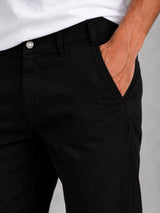 Fat Moose DERECK CANVAS PANTS Bukser Sort