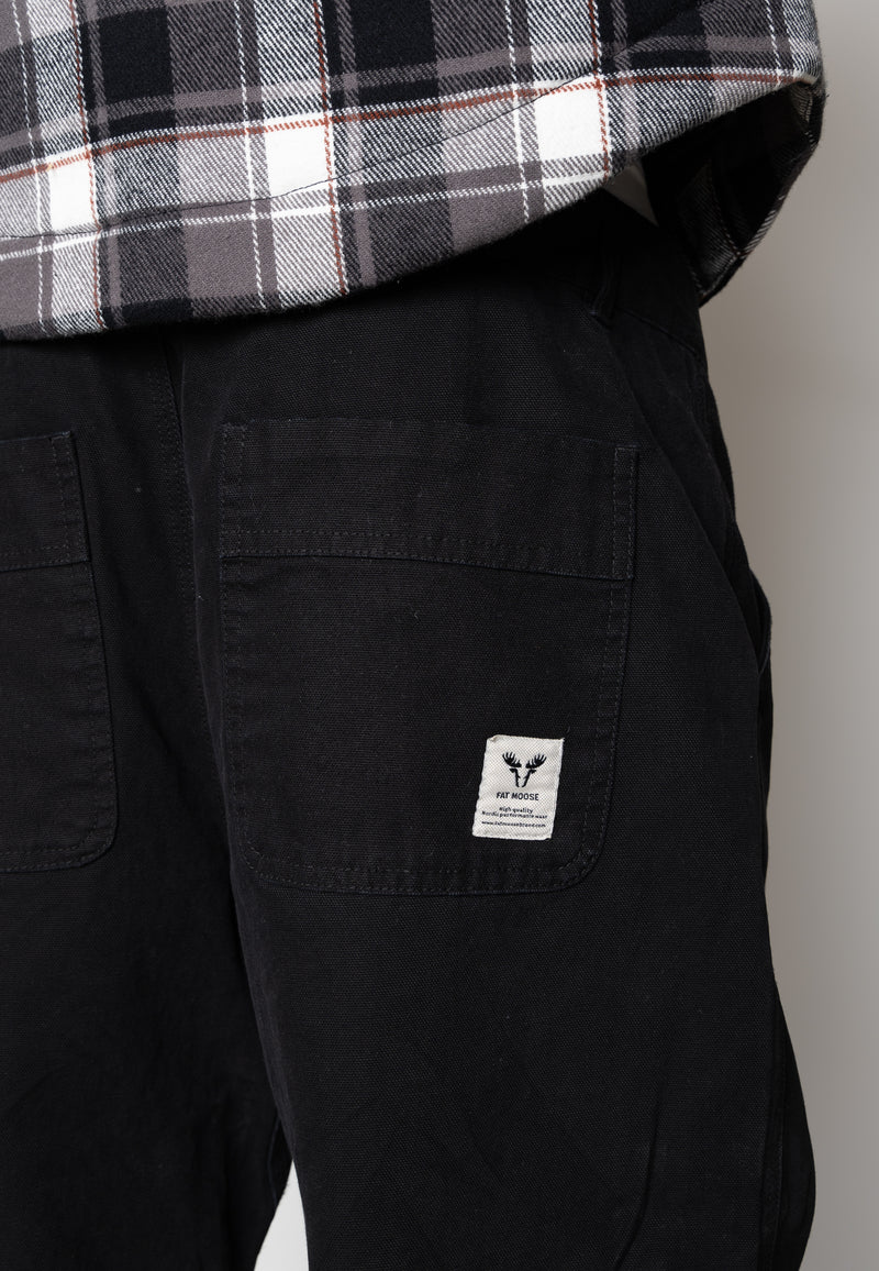 Fat Moose DERECK CANVAS PANT Bukser Sort