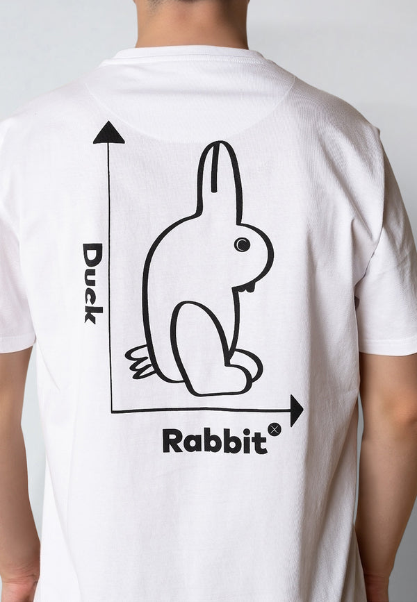 Clean Cut Copenhagen DUCK/RABBIT T-SHIRT T-shirts S/S Hvid