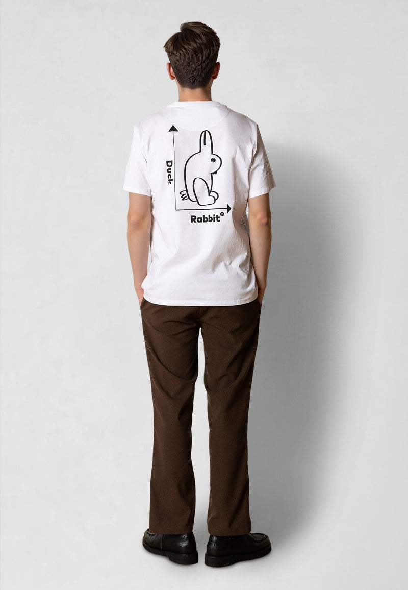 Clean Cut Copenhagen DUCK/RABBIT T-SHIRT T-shirts S/S Hvid