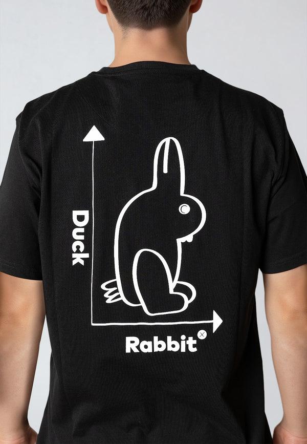 Clean Cut Copenhagen DUCK/RABBIT T-SHIRT T-shirts S/S Sort