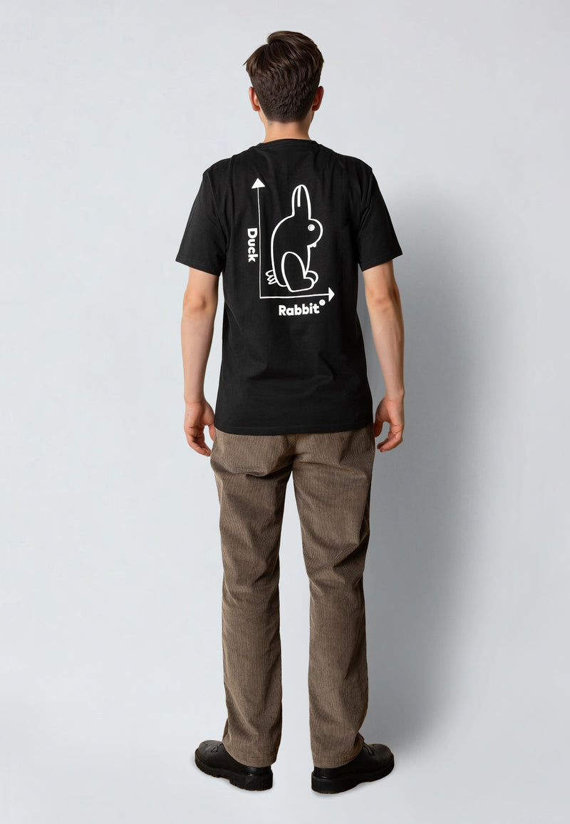 Clean Cut Copenhagen DUCK/RABBIT T-SHIRT T-shirts S/S Sort