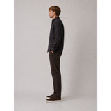 Clean Cut Copenhagen DYLAN CHECKED FLANNEL SHIRT Skjorte L/S Dark brown/Grey melange