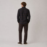 Clean Cut Copenhagen DYLAN CHECKED FLANNEL SHIRT Skjorte L/S Dark brown/Grey melange