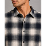 Clean Cut Copenhagen DYLAN CHECKED FLANNEL SHIRT Skjorte L/S Ecru/Dark navy