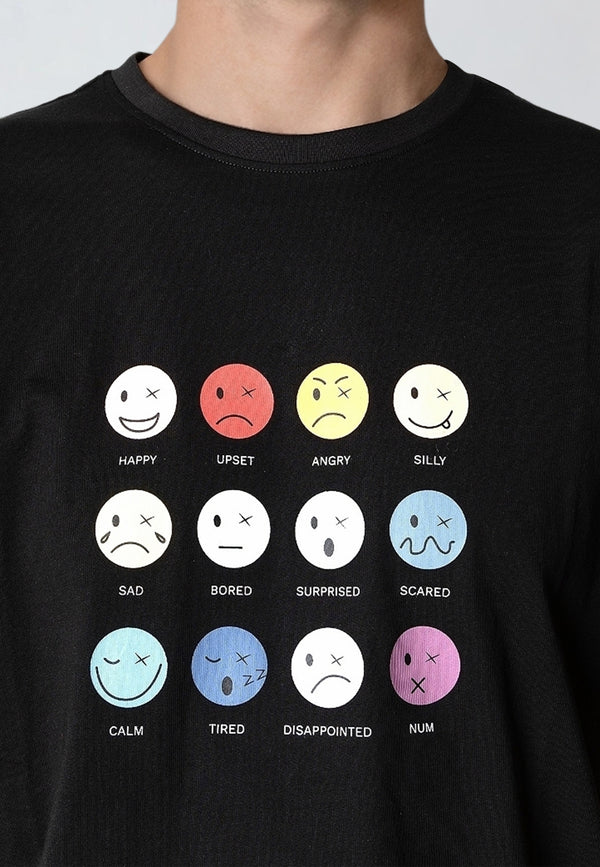 Clean Cut Copenhagen EMOJI T-SHIRT T-shirts S/S Sort
