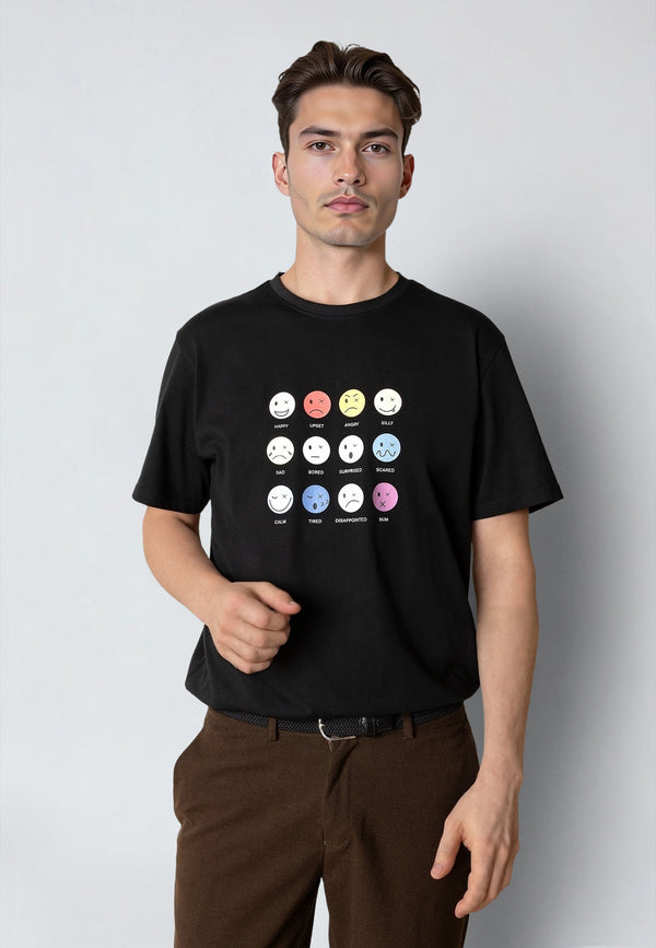 Clean Cut Copenhagen EMOJI T-SHIRT T-shirts S/S Sort