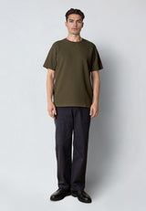 Clean Cut Copenhagen ENZO 'GRANDAD' T-SHIRT T-shirts S/S Army