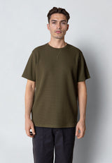 Clean Cut Copenhagen ENZO 'GRANDAD' T-SHIRT T-shirts S/S Army