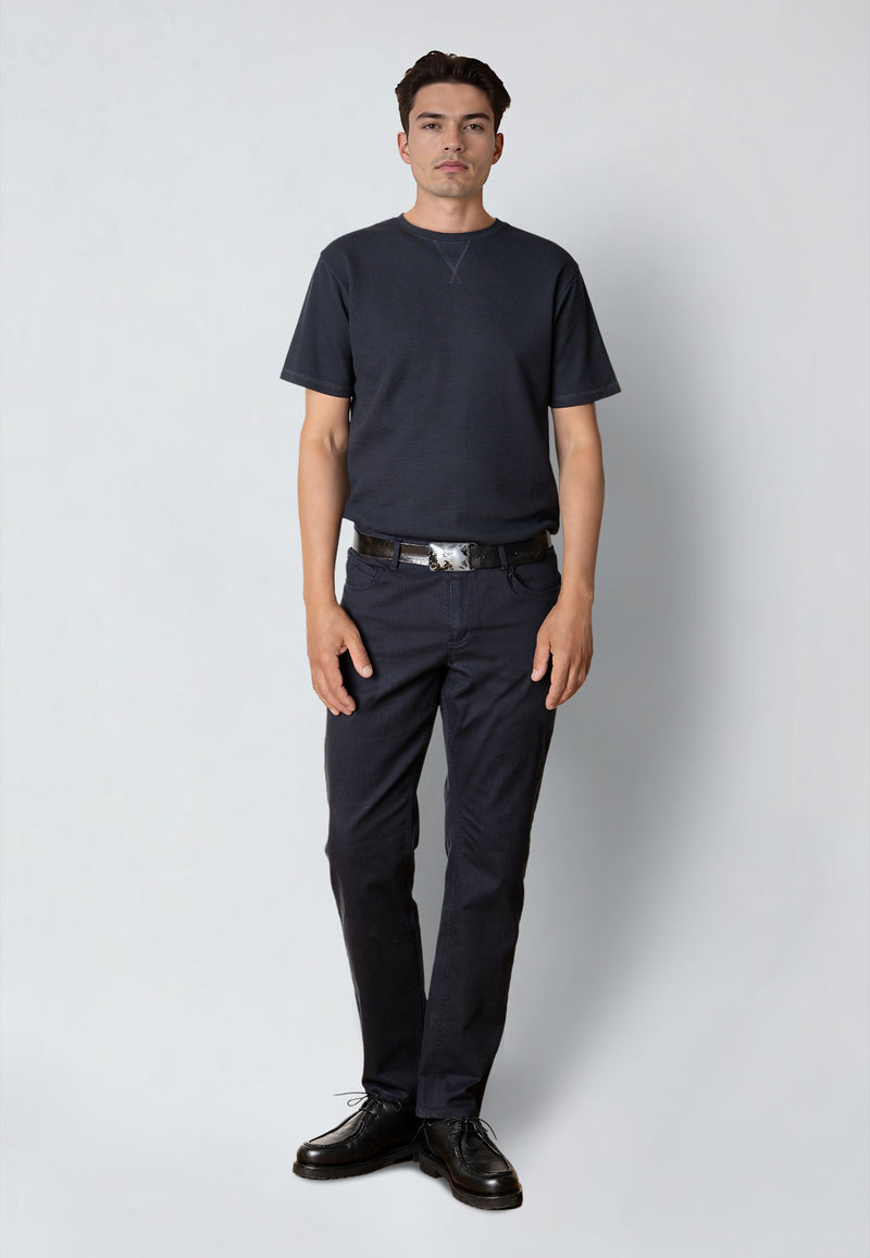 Clean Cut Copenhagen ENZO 'GRANDAD' T-SHIRT T-shirts S/S Mørk Navy