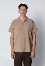 Clean Cut Copenhagen ERICO S/S SHIRT Skjorte S/S Shitake