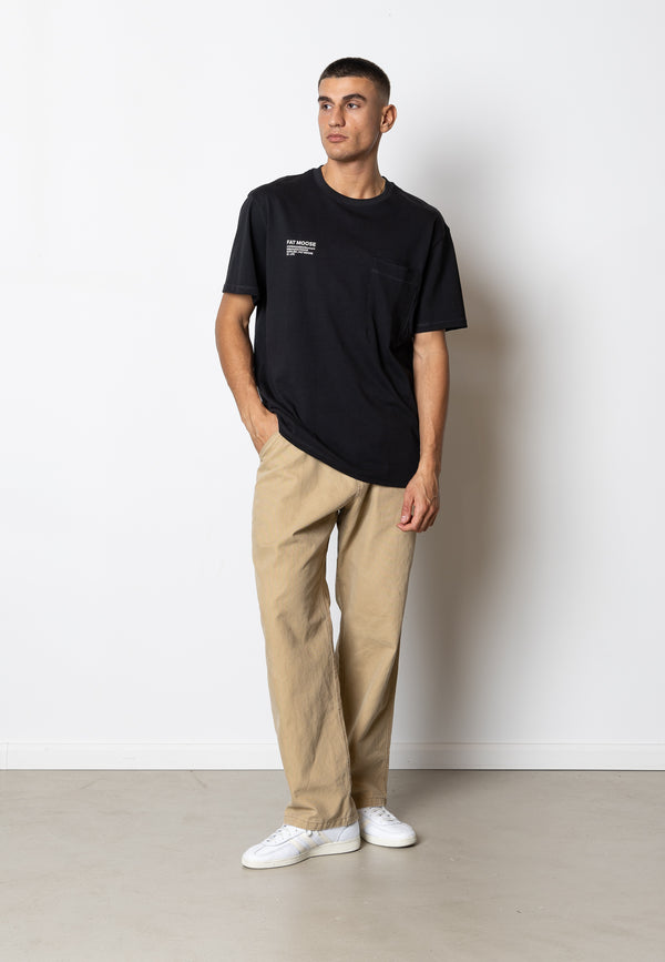 Fat Moose EVAN T-SHIRT T-shirts S/S Sort
