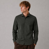 Clean Cut Copenhagen Emil stretch shirt Skjorte L/S Dark forest