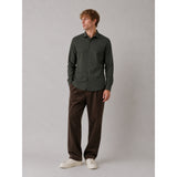Clean Cut Copenhagen Emil stretch shirt Skjorte L/S Dark forest