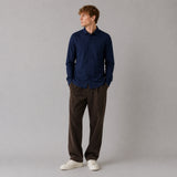 Clean Cut Copenhagen Emil stretch shirt Skjorte L/S Navy