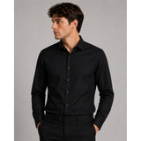 Clean Cut Copenhagen Emil stretch shirt Skjorte L/S Sort