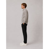 Clean Cut Copenhagen Eske AOP flannel shirt Skjorte L/S Ecru/Brown