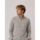 Clean Cut Copenhagen Eske AOP flannel shirt Skjorte L/S Ecru/Brown