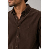 Clean Cut Copenhagen Eske Corduroy Shirt Skjorte L/S Dark Brown