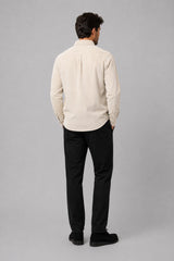 Clean Cut Copenhagen Eske Corduroy Shirt Skjorte L/S Ecru