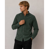 Clean Cut Copenhagen Eske Corduroy Shirt Skjorte L/S Forest green