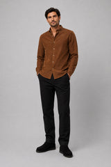 Clean Cut Copenhagen Eske Corduroy Shirt Skjorte L/S Kamel