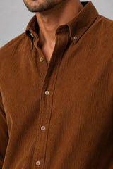 Clean Cut Copenhagen Eske Corduroy Shirt Skjorte L/S Kamel