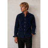 Clean Cut Copenhagen Eske Corduroy Shirt Skjorte L/S Mørk Navy